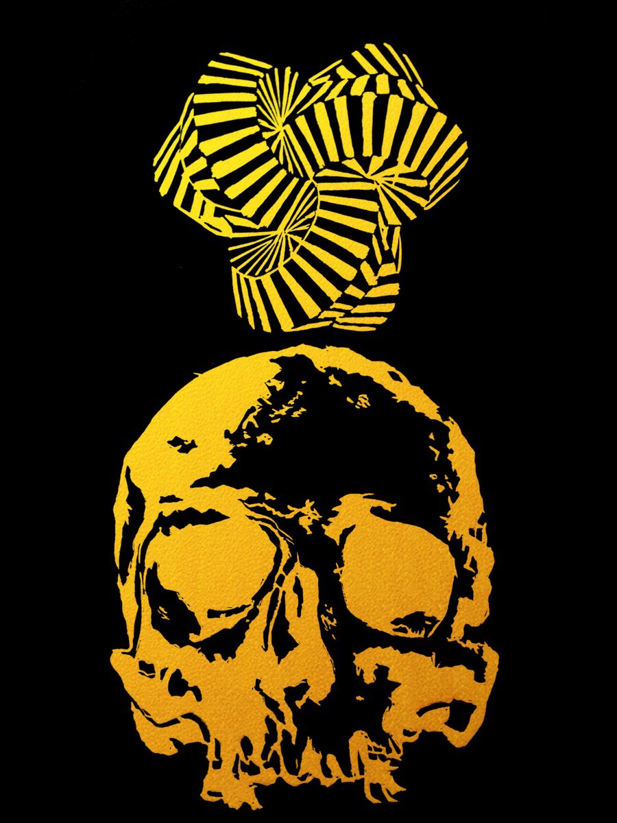 Gold Skull 101 /80x60 cm_ by Sasha