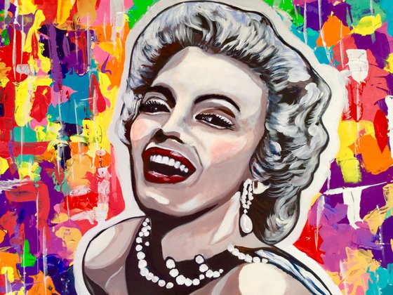 Marilyn Monroe. Goddess of Hollywood. Movie star. MODERN URBAN ART OFFICE ART DECOR HOME DECOR GIFT IDEA