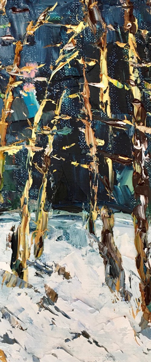 Winter forest by Vilma Gataveckienė
