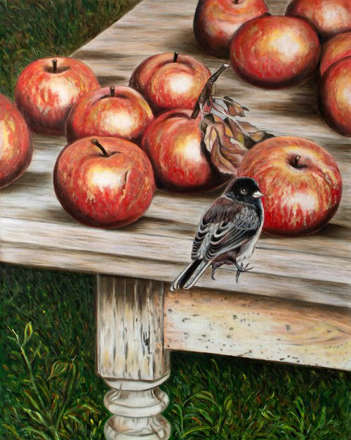 APPLES AND SPARROW by Vera Melnyk
