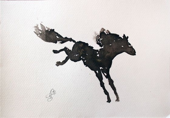 Horse I Ink  / ORIGINAL PAINTING