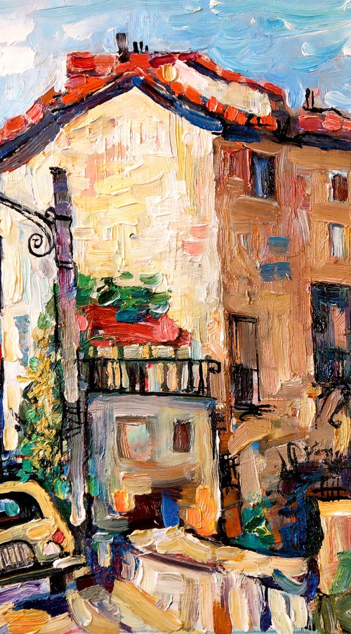 Somewhere near Arles. by Nikifor Swiristuhin
