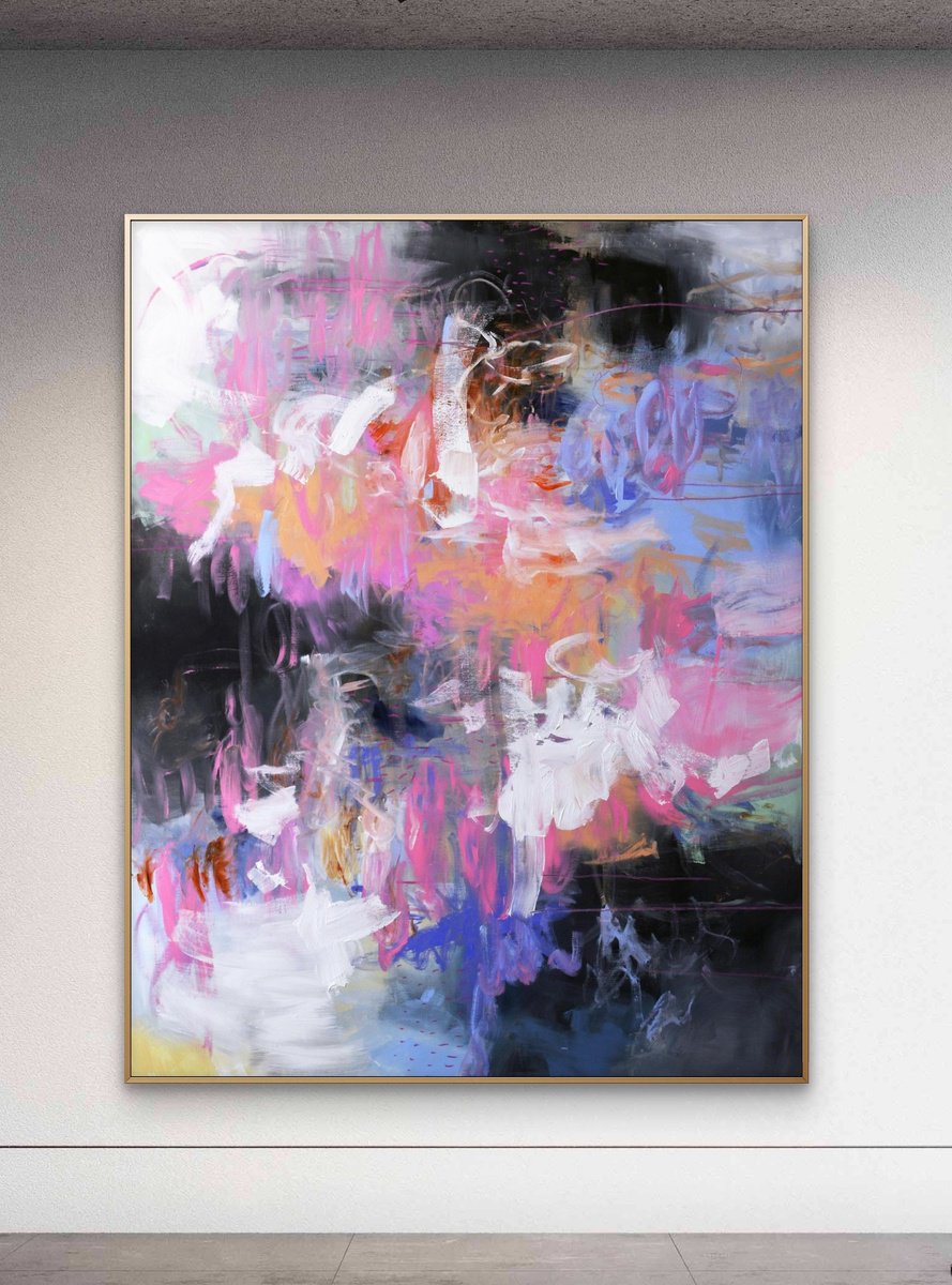  Jellyfish In Pink By Andrada Anghel, 60 X 72, Artwork For Sale On Artfinder