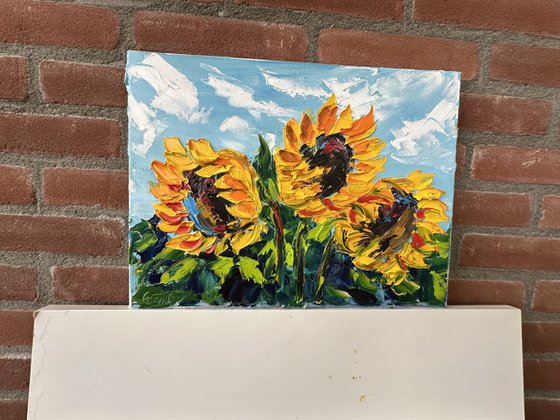 Sunflowers landscape