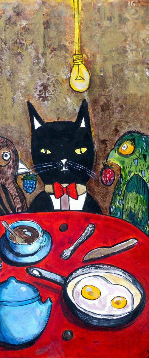 The cat's breakfast by Elizabeth Vlasova