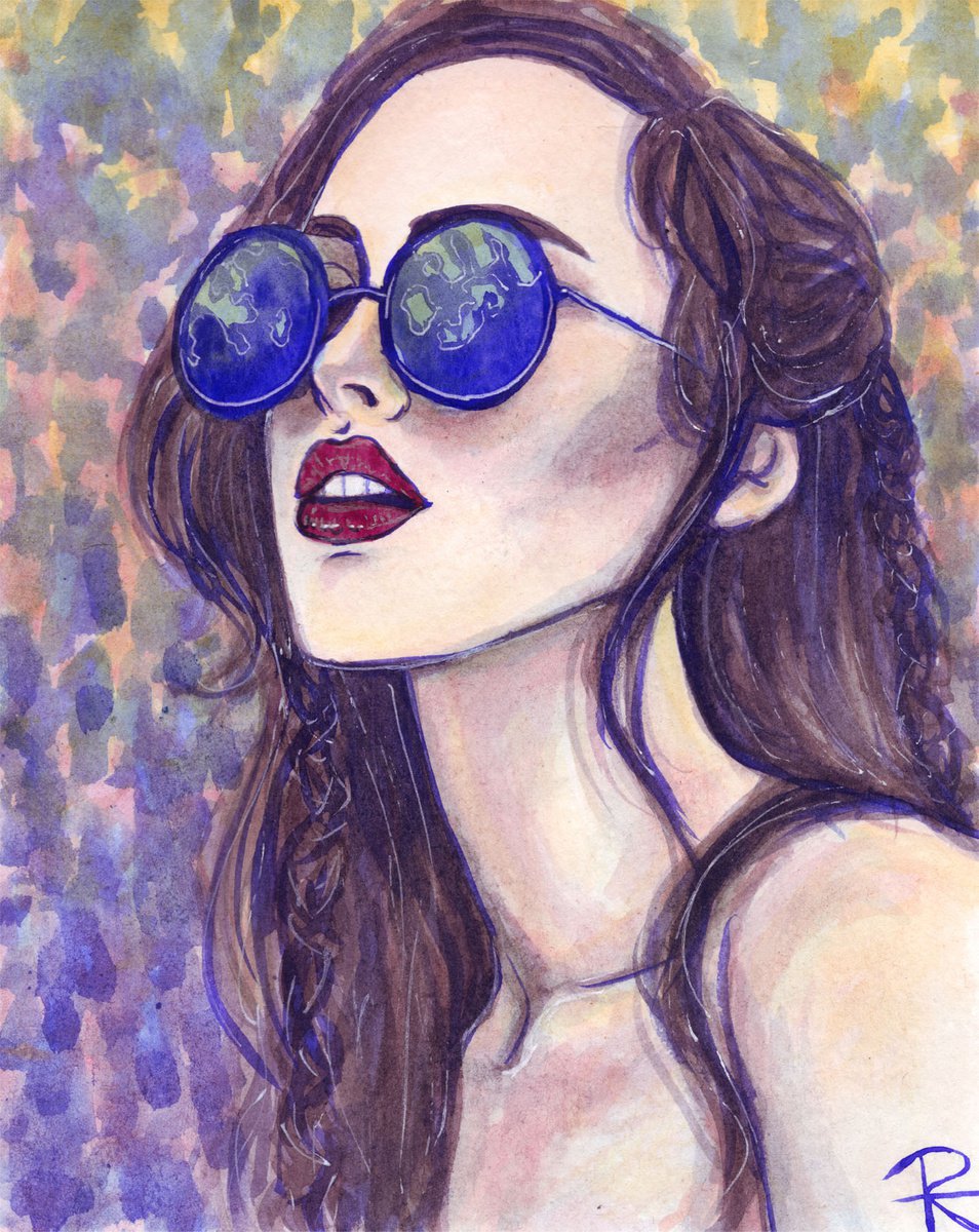 Lentes Azules by Roselin Estephania