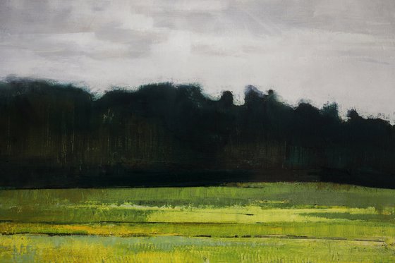 Edge of the forestry land 30x30 inch 76x76cm by Bo Kravchenko