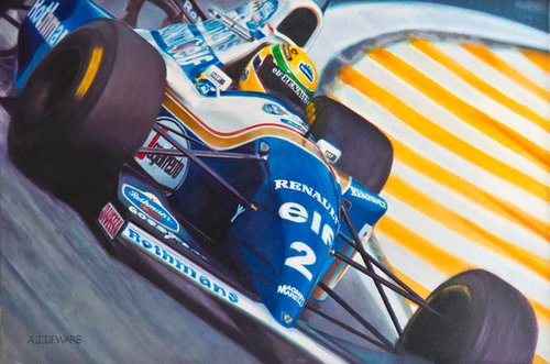 Ayrton Senna by Alex Dewars
