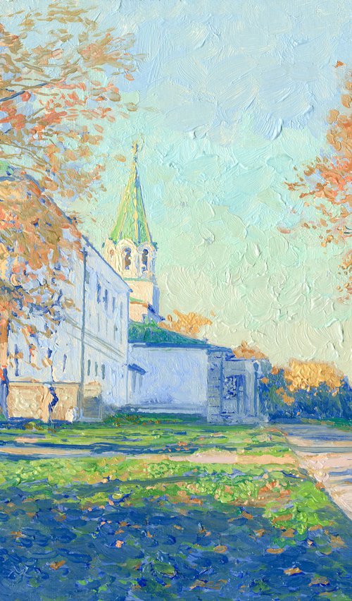 Evening. View of front gate by Simon Kozhin