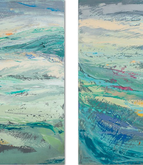 Diptych (Emotional seascapes) by Susana Sancho Beltrán
