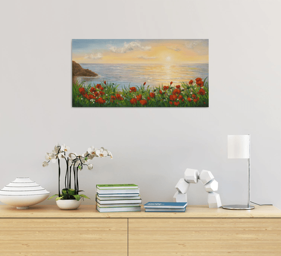 Poppies by the sae