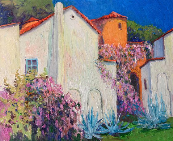 Wisteria and Hispanic Houses in California