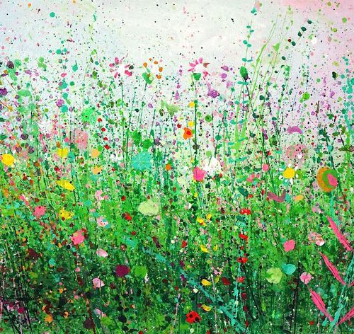 Pink And Green Morning by Sandy Dooley