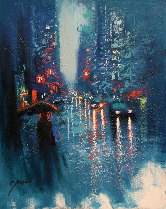 BLUE RAIN IN LEXINGTON AVENUE