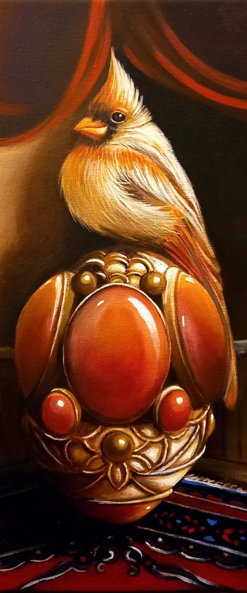 On the stage - original acrylic on canvas 41x33cm / 16 x 13 inches by Valentina Toma' aka Zoe Chigi