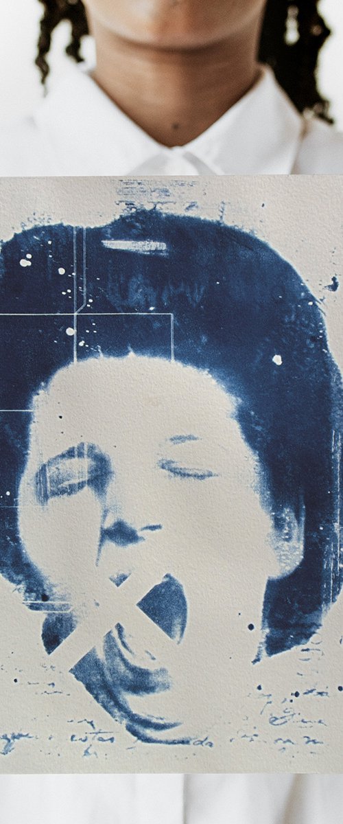 Cyanotype 01 Sleeping by Manel Villalonga