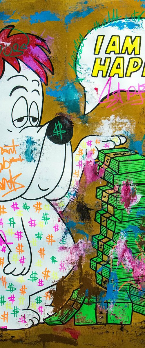 300k cash pile ft. Droopy by Carlos Pun Art