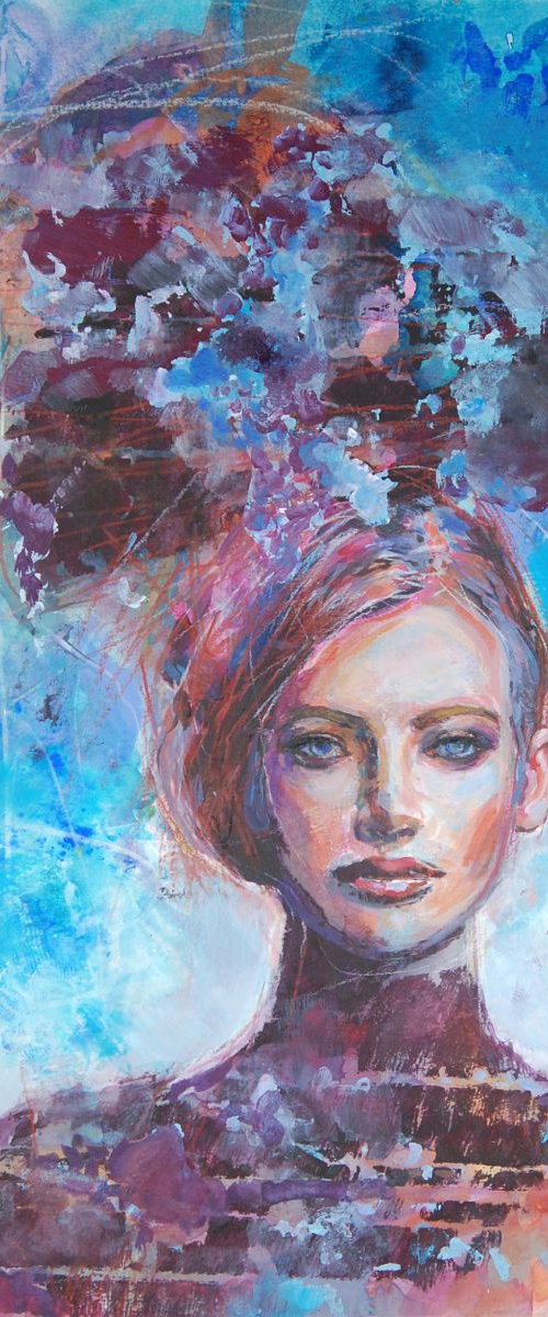 Blue girl by Aleksandra Galas