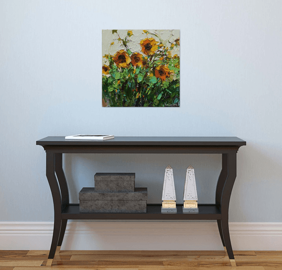 Sunflowers  Original Impasto Oil painting