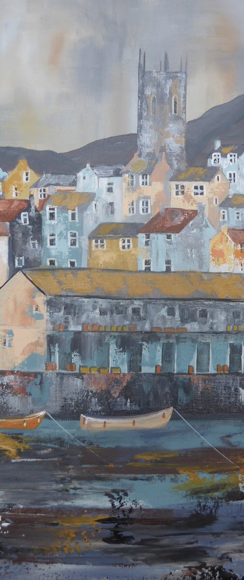 Brixham, winter by Elaine Allender