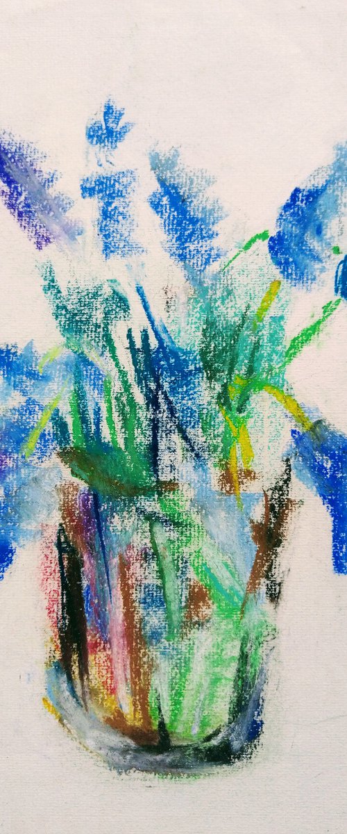 Spring mood. Original pastel drawing. by Elena Klyan
