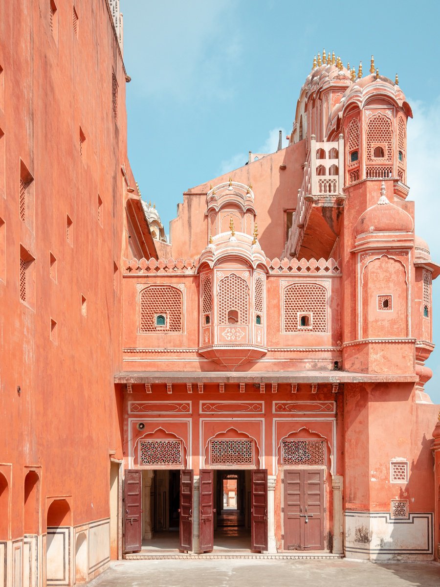 Graphic Cityscapes Photograph By Serge Horta, 19 X 24", The Pink City No.1, Original Artwork