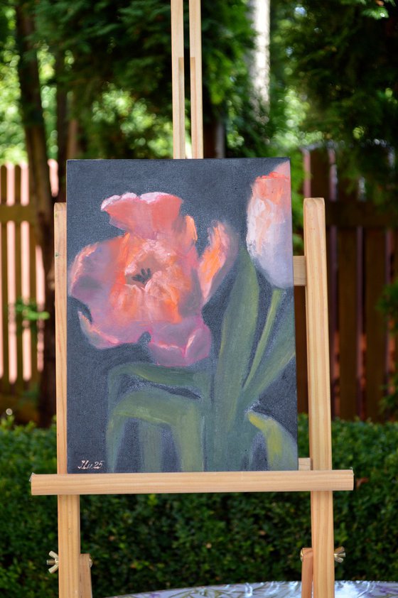 Coral tulips 3