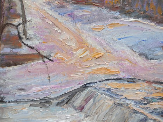 Evening at the waterfall