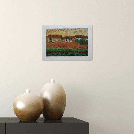 Landscape with poppy