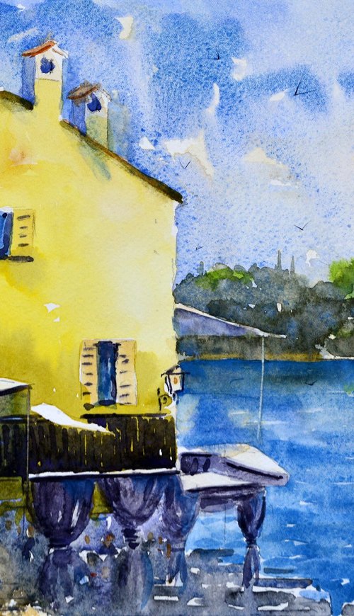 Colors and shapes of Rovigno Croatia 25x36cm 2022 by Nenad Kojić watercolorist