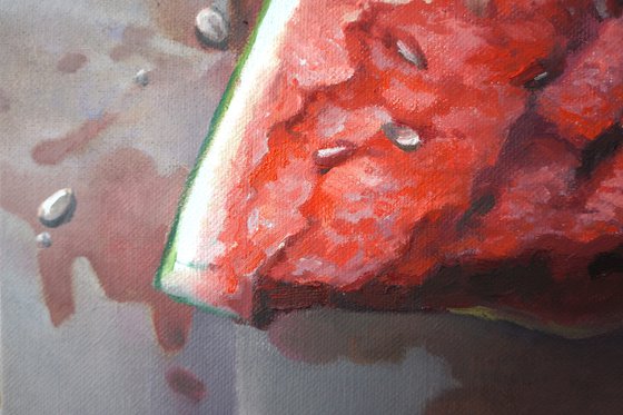 Still life with watermelon