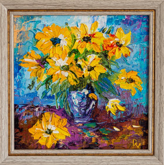 Yellow flowers(framed)