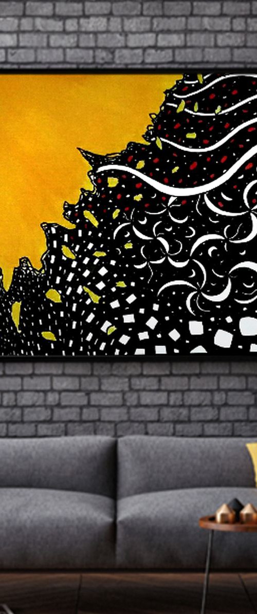 How deep is the sea! #7 (100 x 160 x 0,1cm) by Riccardo Ticco Capparella