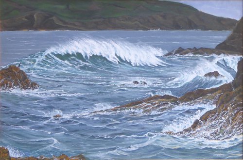 Daymer Bay Wave by Mike Dudfield