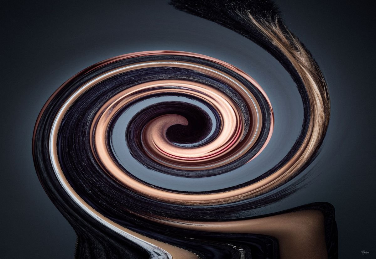 Illustrative Portrait Photograph By Bojan Jevtic, 39 X 27, Vertigo, Original Artwork