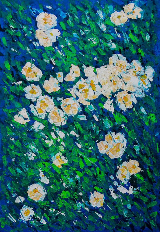 Flowers wall painting