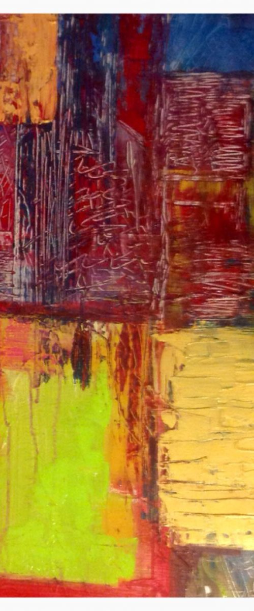 Abstract walls by Linda Collins Lamb