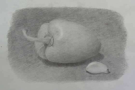 Still life # 5. Original pencil drawing.