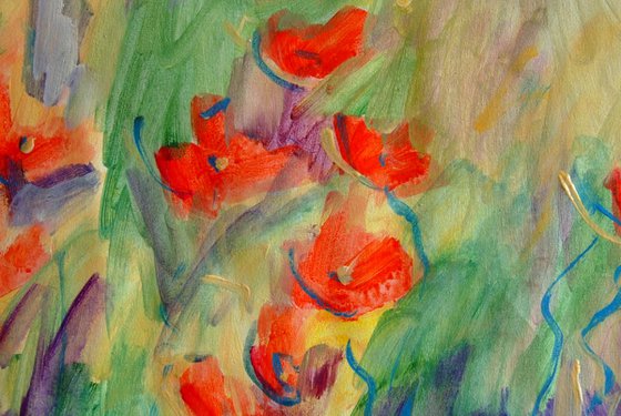 Poppies in the Garden #40