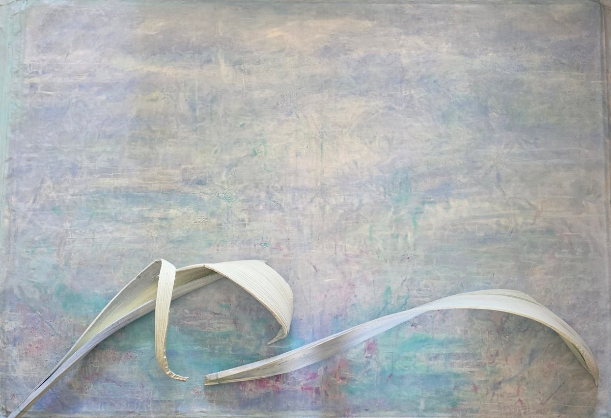 Organic Abstract Acrylic Painting By Doris Duschelbauer, 88 X 61, Calmness And Balance, Original Artwork