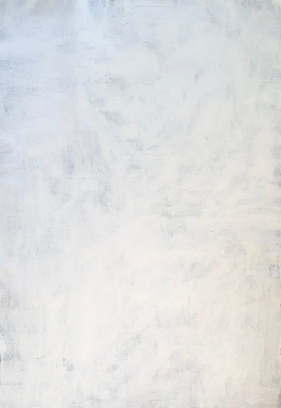 Abstract No. 722 extra large white monochrome minimalism XXL