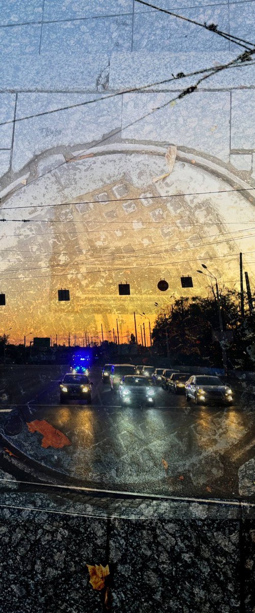 PhotoCollage Night Cityscape by Yuliia Sharapova