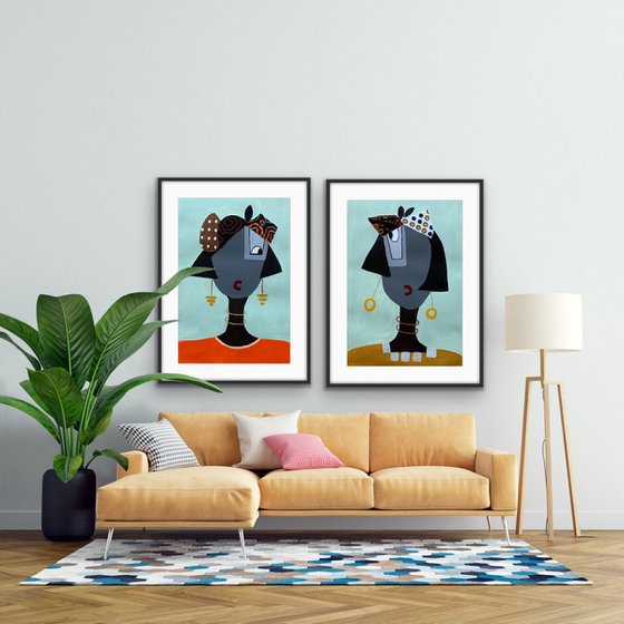 Tis the Privilege of Friendship (Diptych)