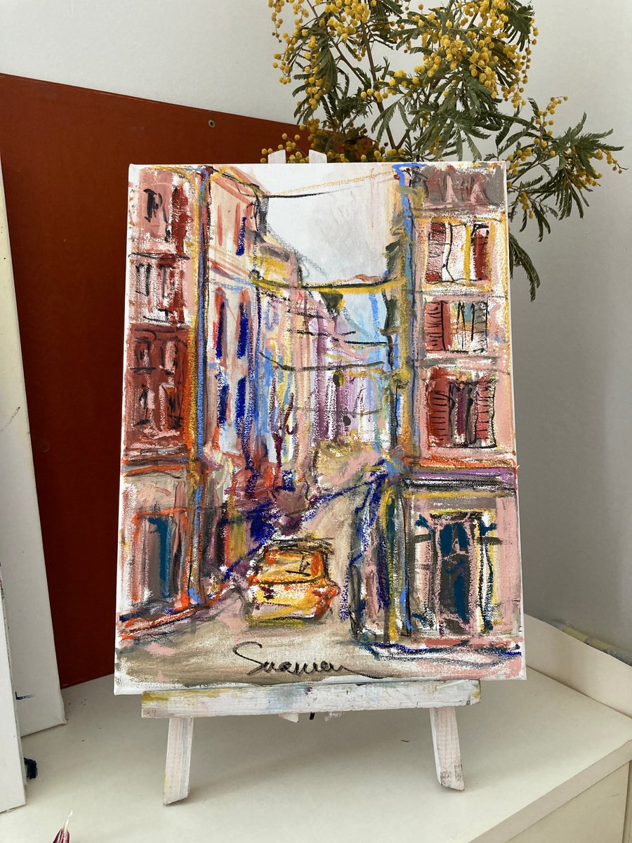 Expressive Oil Painting , Paris. Spring By Mari Skakun, 12 X 16, Artwork For Sale On Artfinder