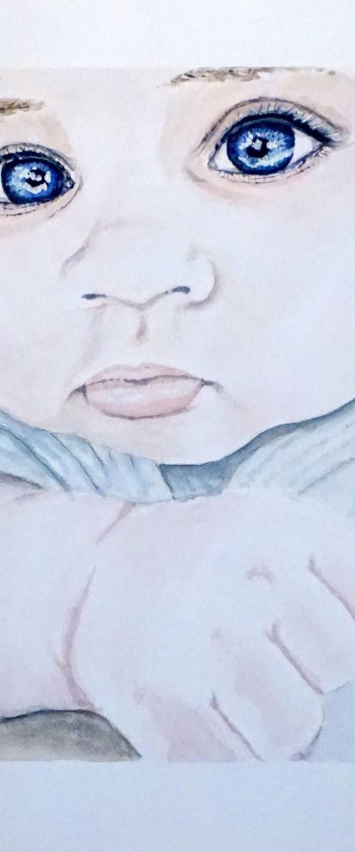 Blue eyed cutie by Yulia Schuster
