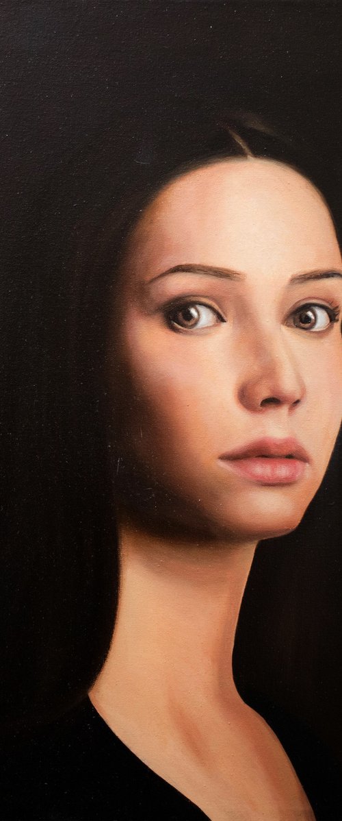 Portrait of woman during quarantine 2 by Gennaro Santaniello