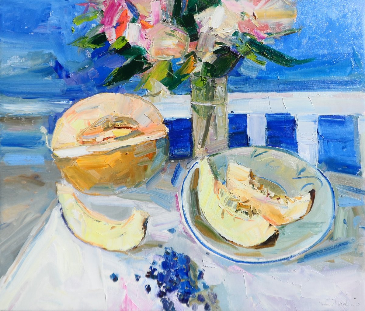 Ukrainian Melon By Yehor Dulin, 28 X 24, Artwork For Sale On Artfinder