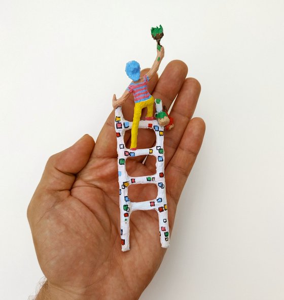 Painter on a ladder