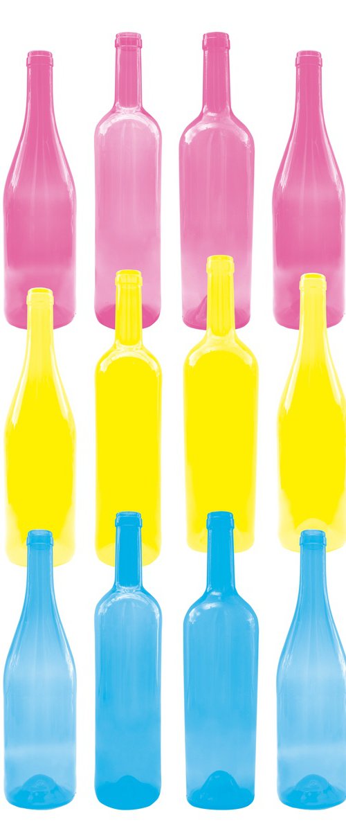 Wine bottles by Carla Piacenza