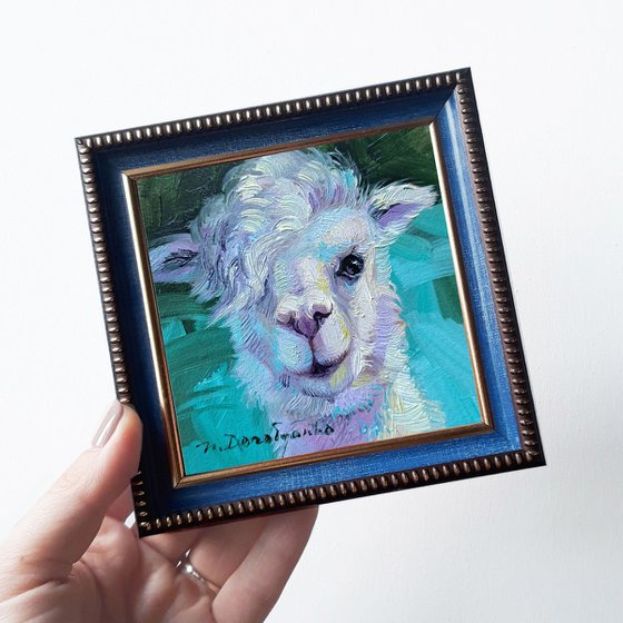 Lama Alpaca painting